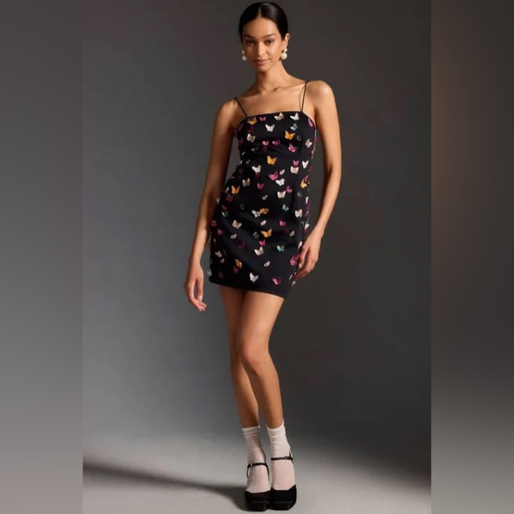 Maeve by Anthropologie 3-D butterfly mini dress.  Size 8 NWT